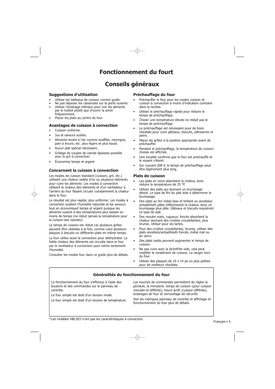 Conseils généraux, Fonctionnement du fourt | Fagor America SHA-730 X User Manual | Page 28 / 82