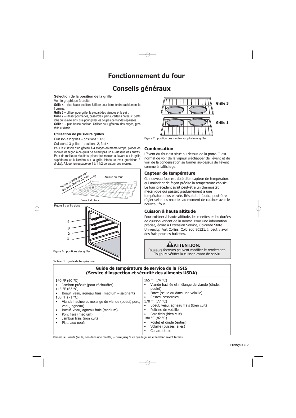 Conseils généraux | Fagor America SHA-730 X User Manual | Page 30 / 82