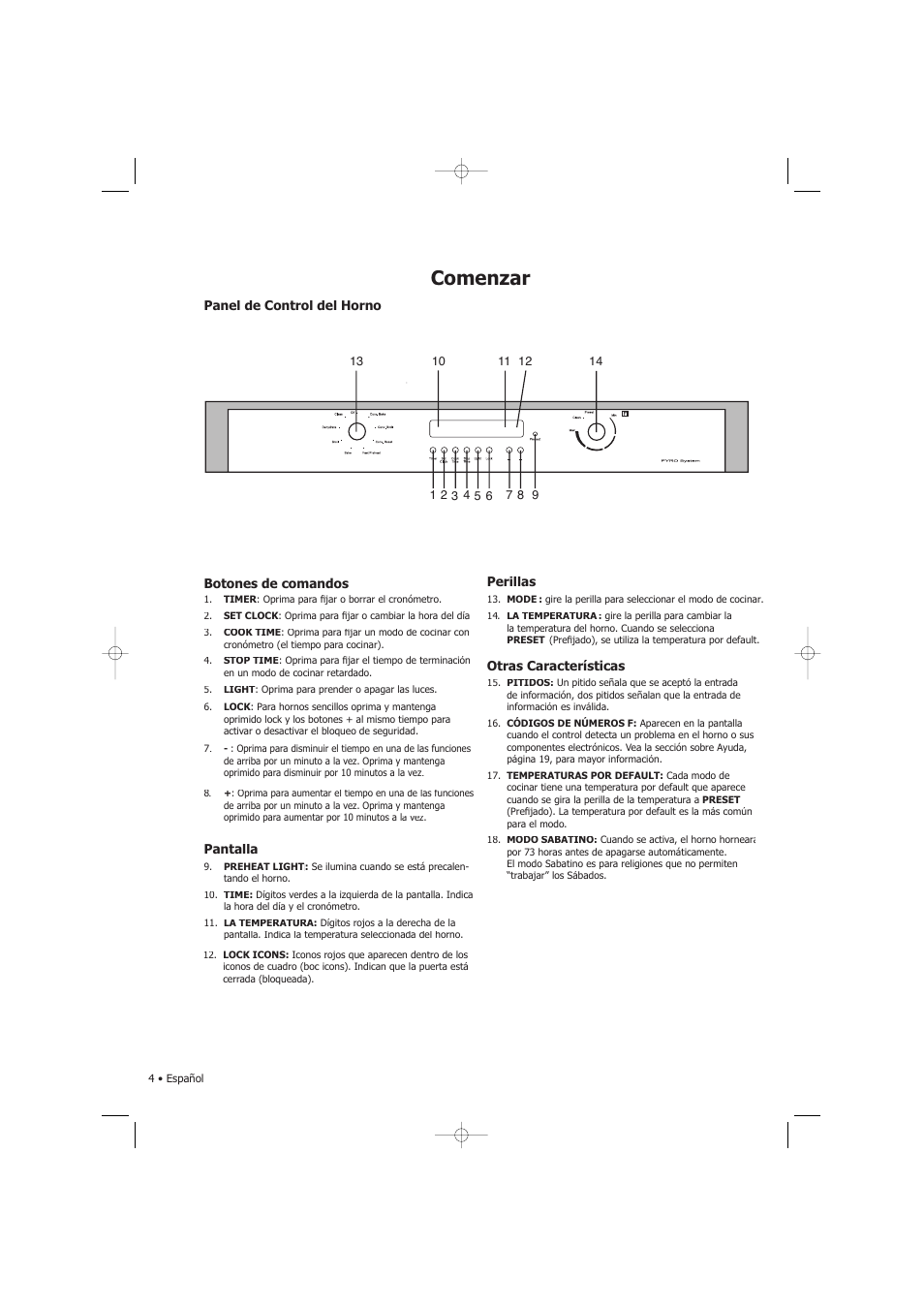 Comenzar | Fagor America SHA-730 X User Manual | Page 47 / 82