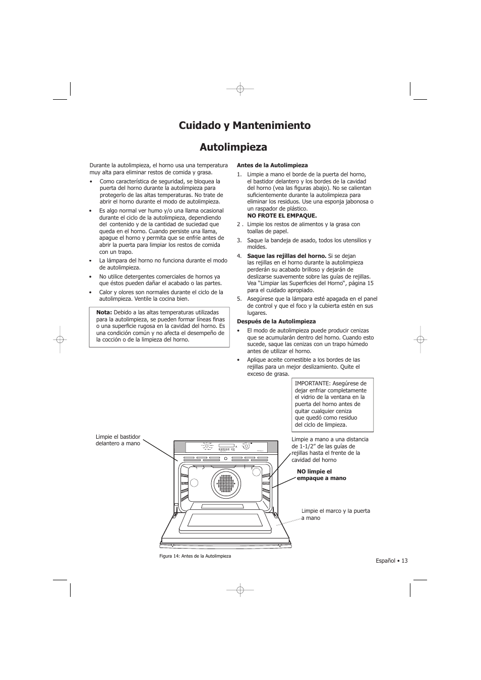 Autolimpieza | Fagor America SHA-730 X User Manual | Page 56 / 82