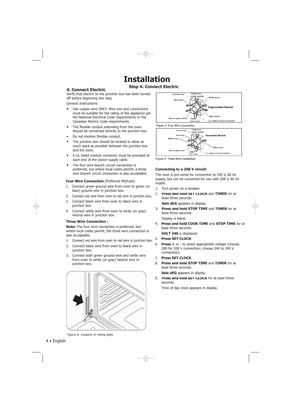 Installation | Fagor America SHA-730 X User Manual | Page 68 / 82