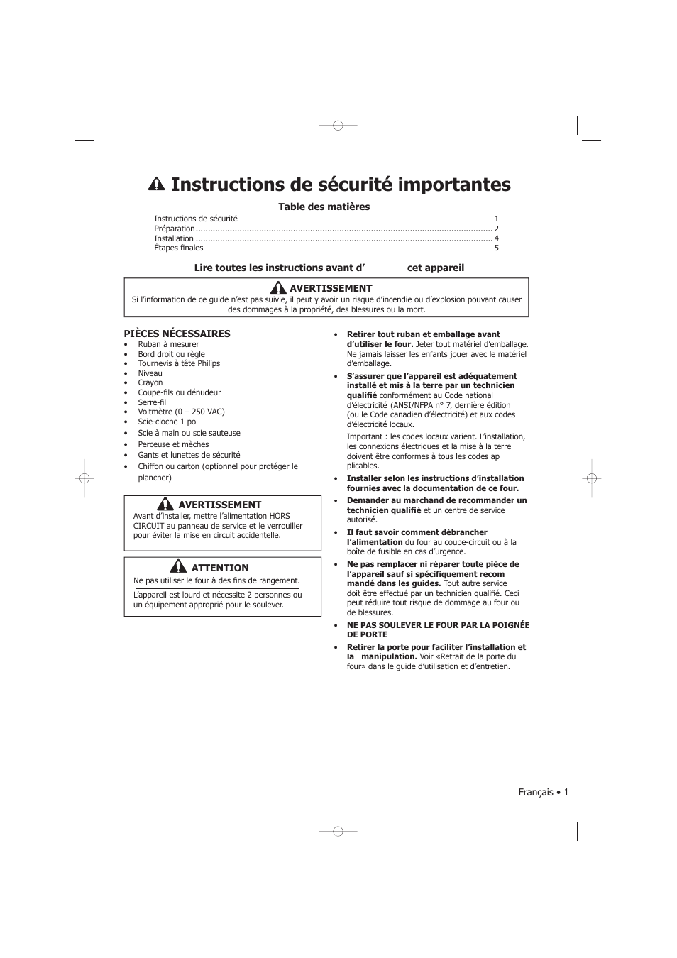 Instructions de sécurité importantes | Fagor America SHA-730 X User Manual | Page 71 / 82