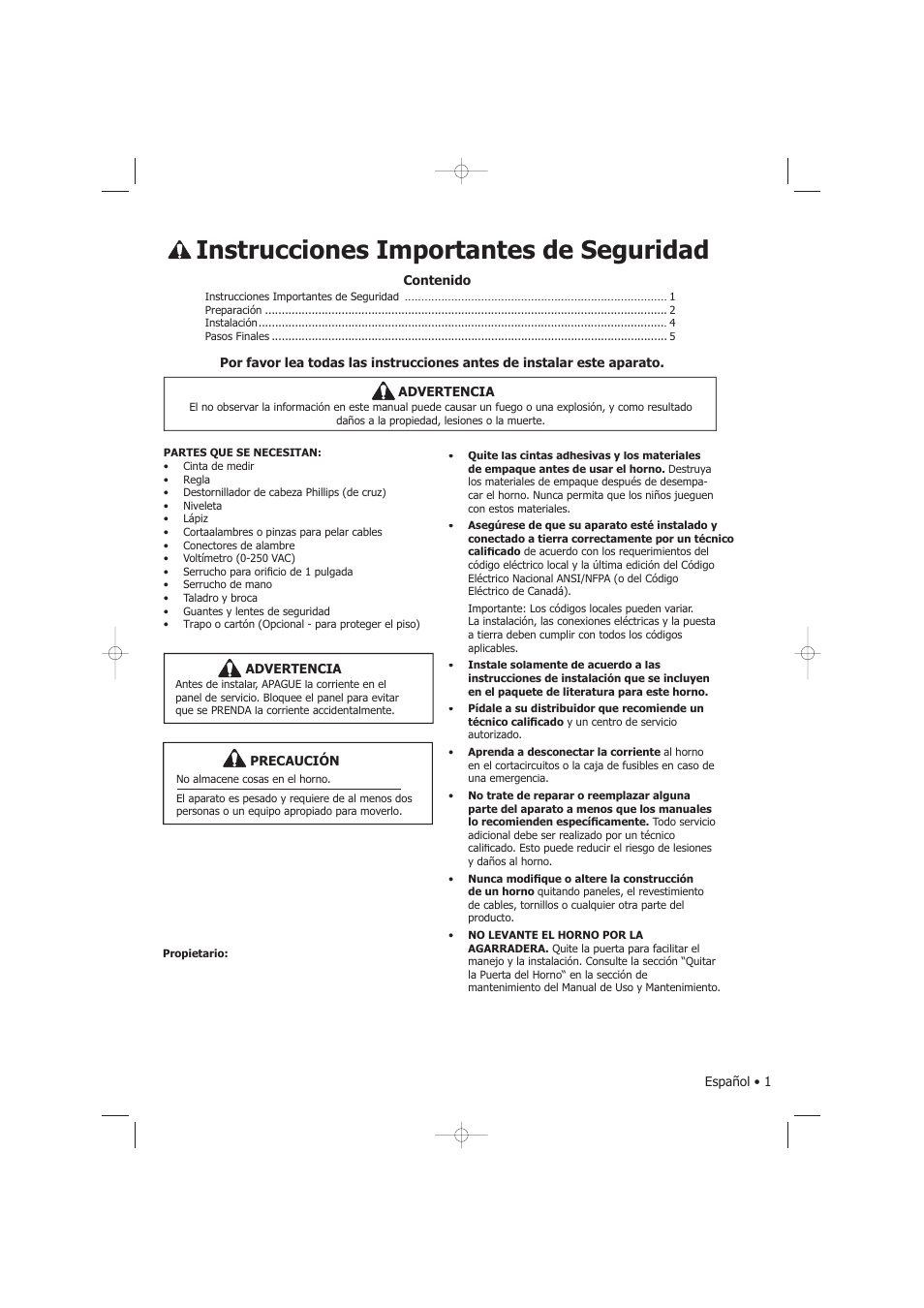 Instrucciones importantes de seguridad | Fagor America SHA-730 X User Manual | Page 77 / 82