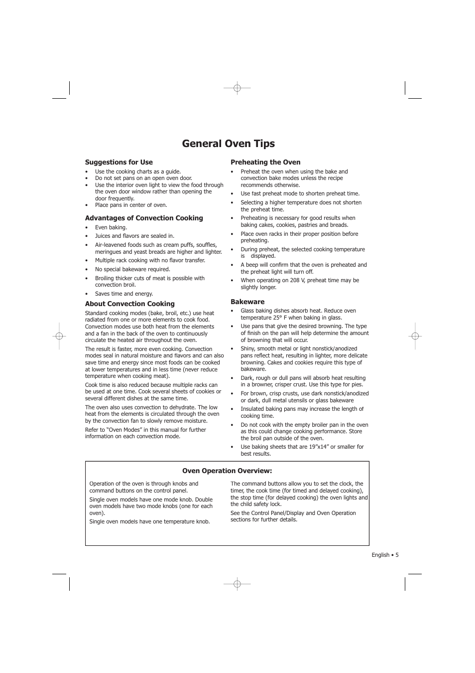 General oven tips | Fagor America SHA-730 X User Manual | Page 8 / 82