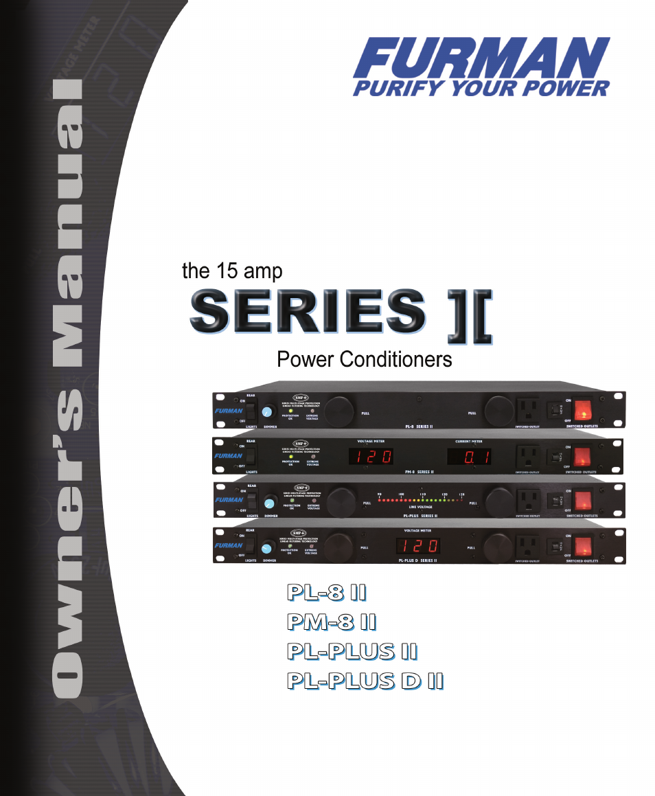 Furman Sound PM-8 II User Manual | 12 pages