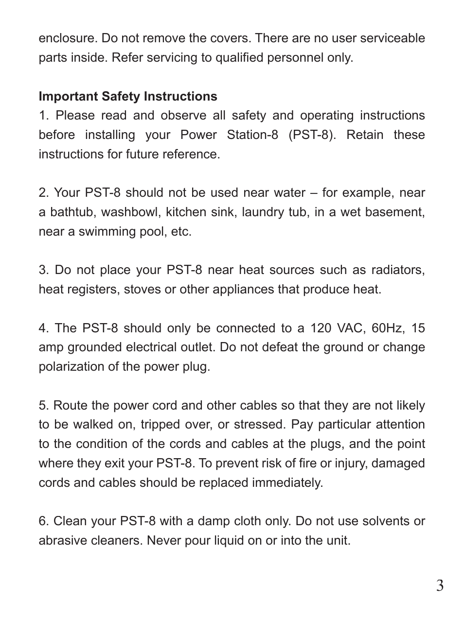 Furman Sound PST-8 User Manual | Page 3 / 12