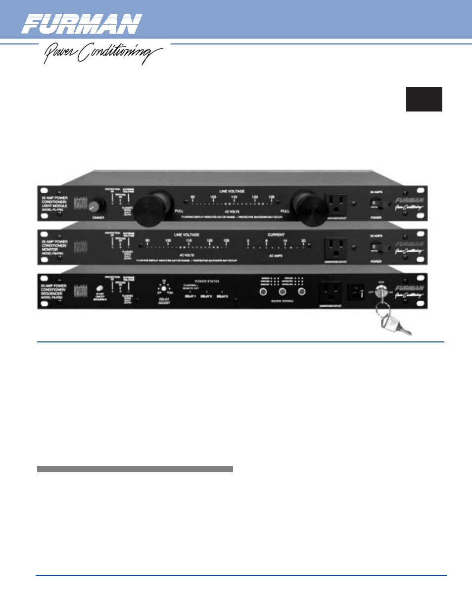 Furman Sound PM-PRO User Manual | 2 pages