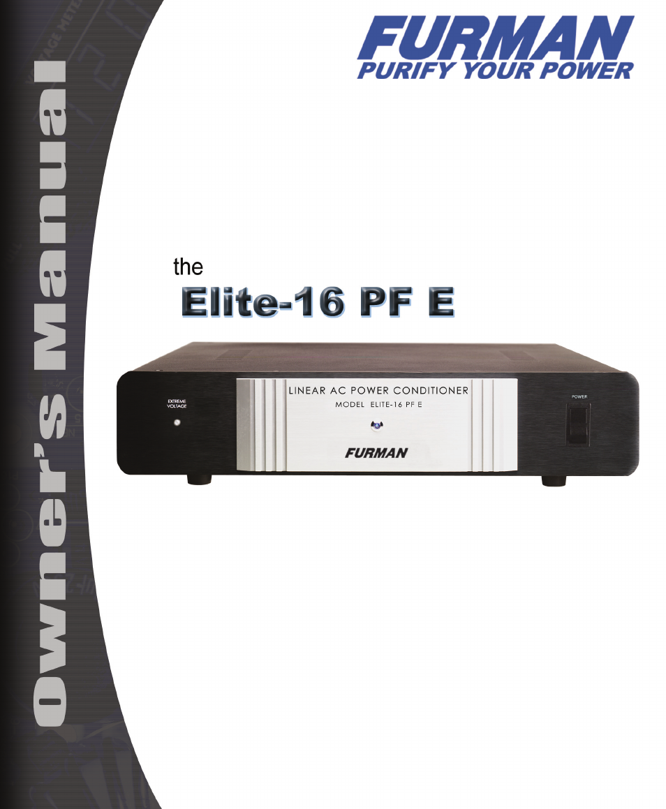 Furman Sound Elite-16 PF E User Manual | 12 pages