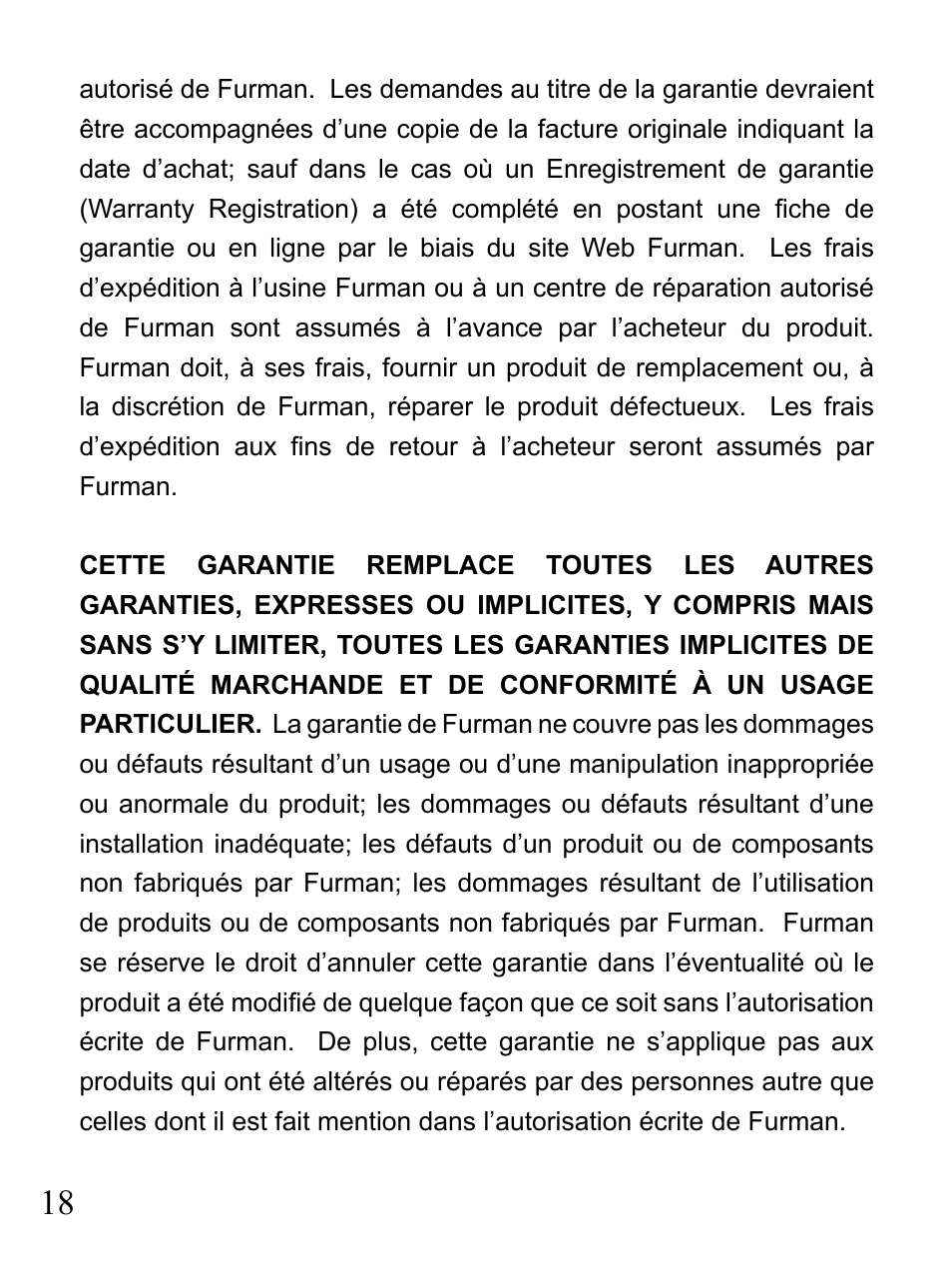 Furman Sound 2+6 User Manual | Page 18 / 28