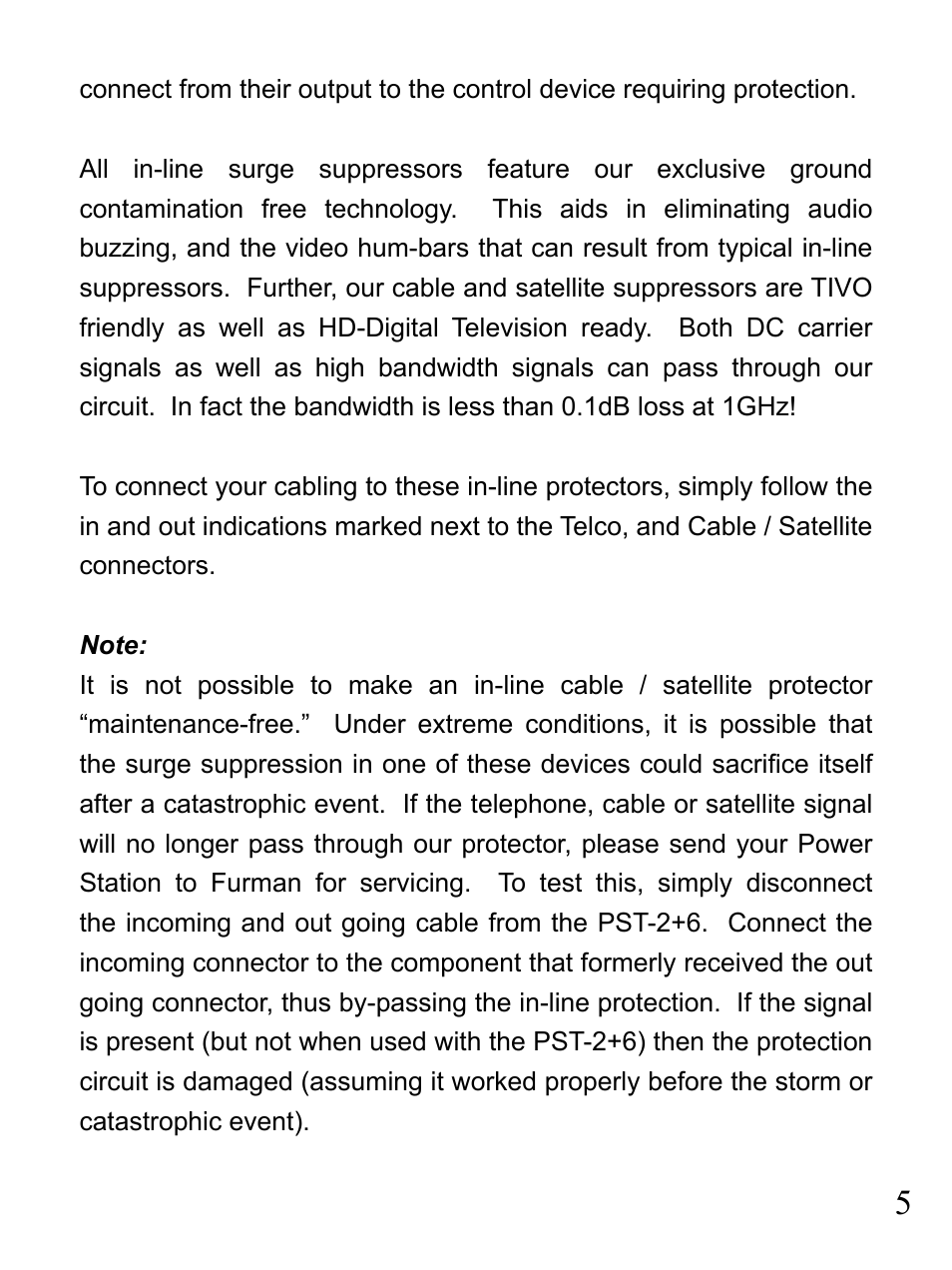 Furman Sound 2+6 User Manual | Page 5 / 28