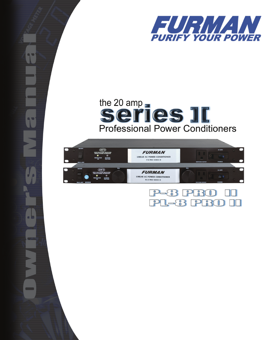 Furman Sound PL-8 PRO II User Manual | 8 pages
