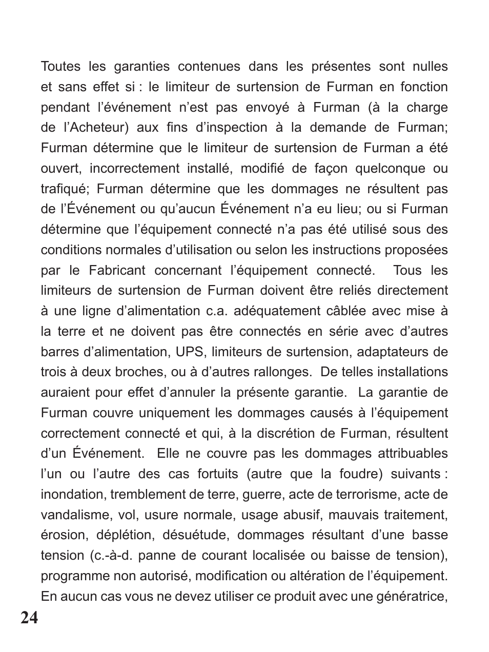 Furman Sound PST-8D User Manual | Page 24 / 36