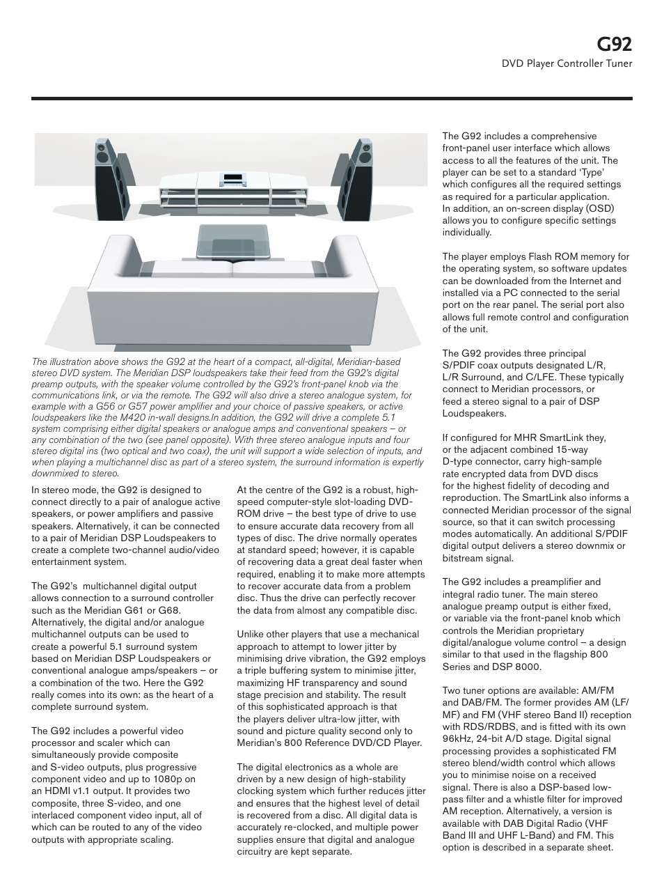 Meridian Audio G92 User Manual | Page 2 / 4