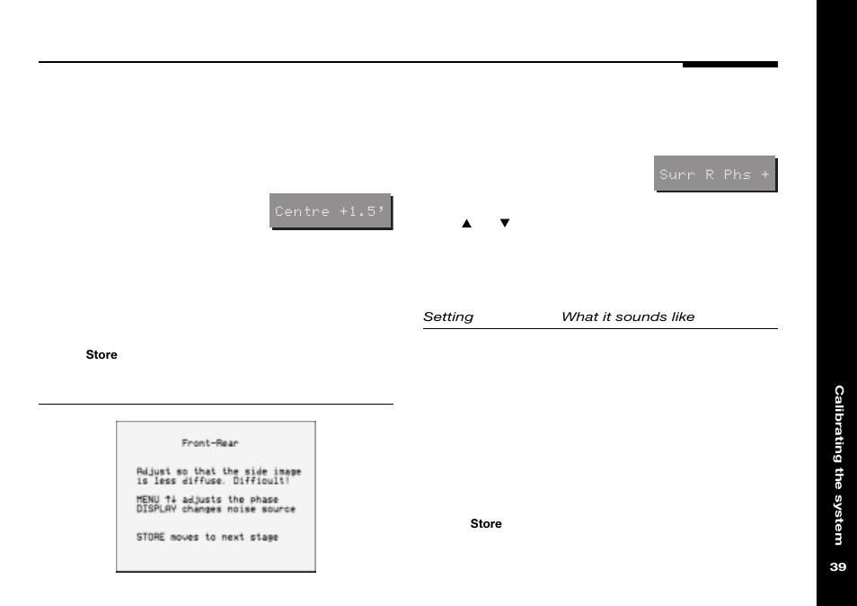 Front-rear | Meridian Audio 565 User Manual | Page 43 / 66
