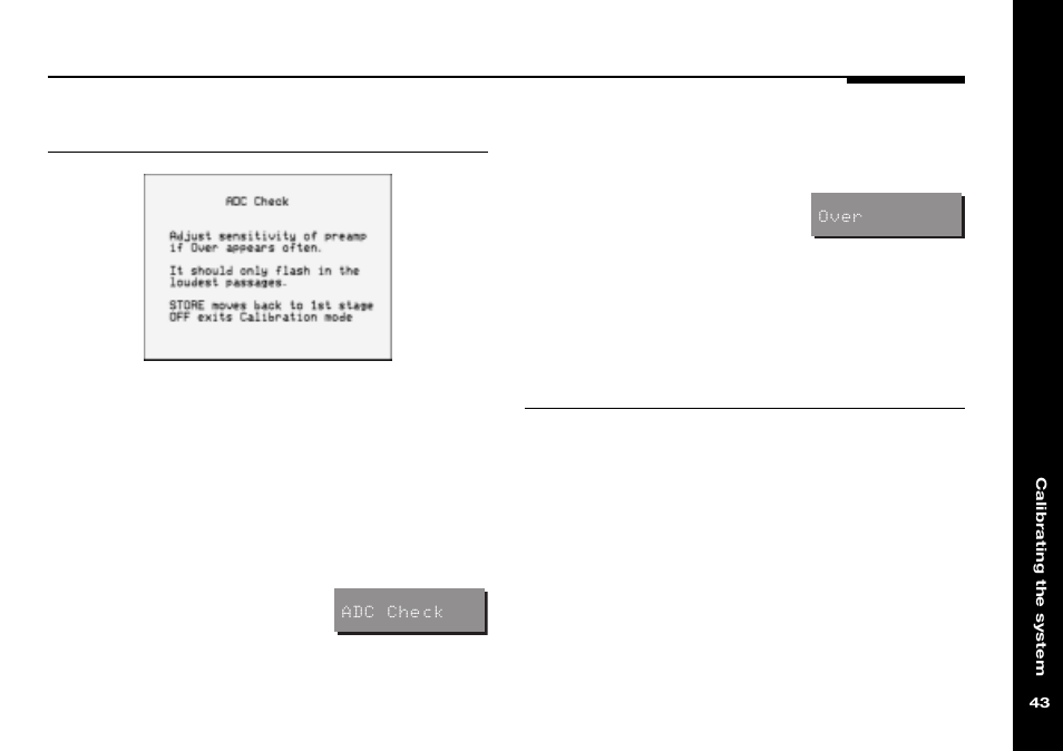 Setting sensitivity, Adc check, What next | Meridian Audio 565 User Manual | Page 47 / 66