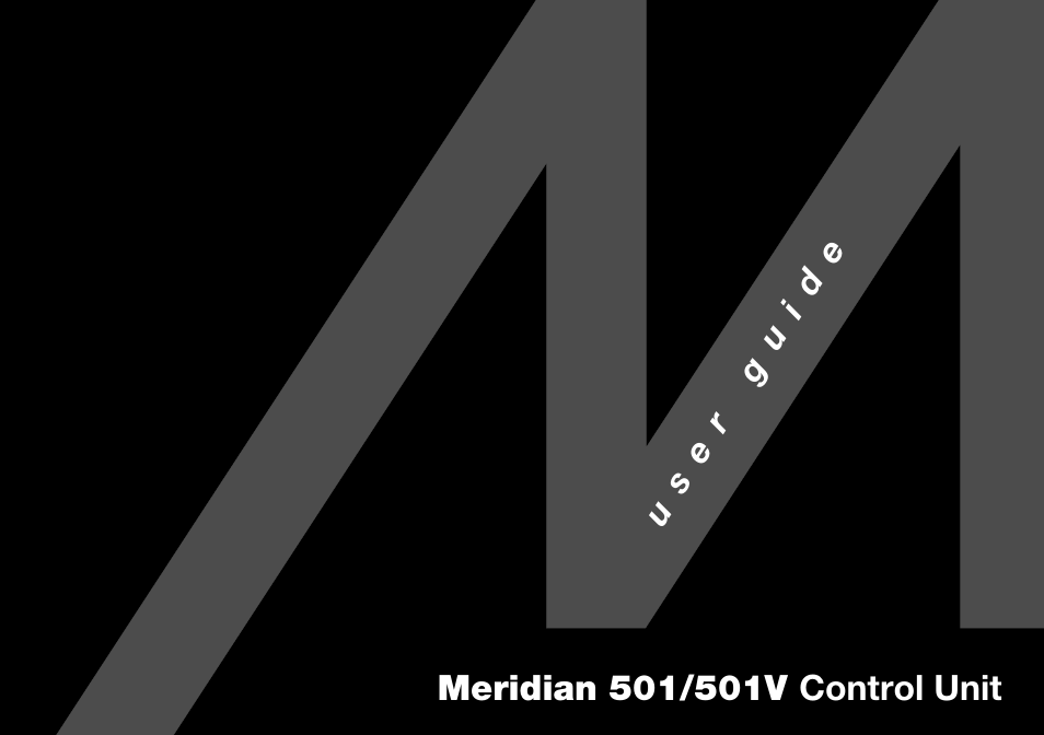 Meridian Audio 501 User Manual | 50 pages