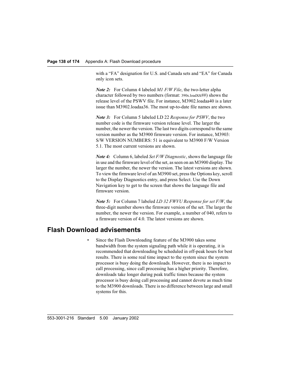 Flash download advisements | Meridian Audio M3900 User Manual | Page 138 / 176