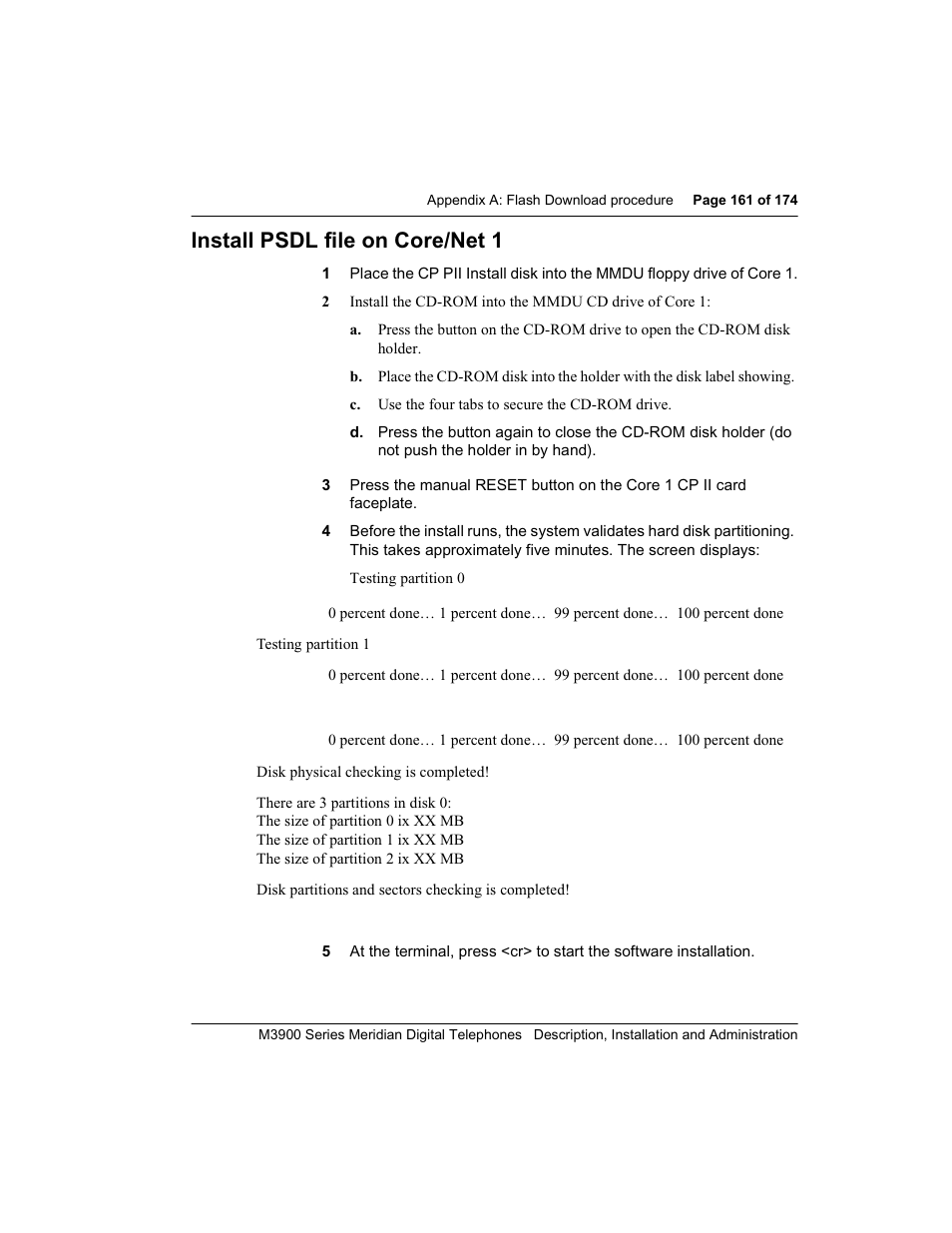 Install psdl file on core/net 1 | Meridian Audio M3900 User Manual | Page 161 / 176