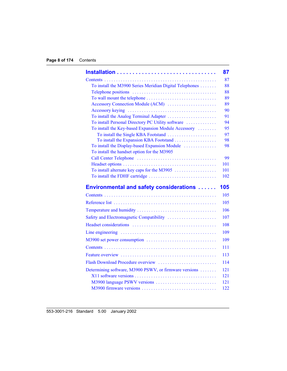 Meridian Audio M3900 User Manual | Page 8 / 176