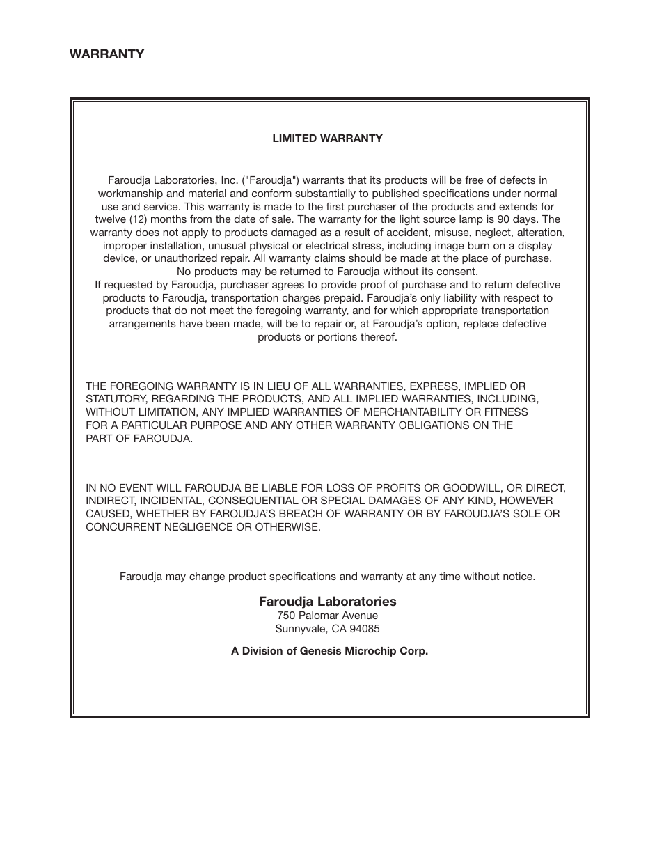 Meridian Audio FDP-DILA2 User Manual | Page 80 / 80