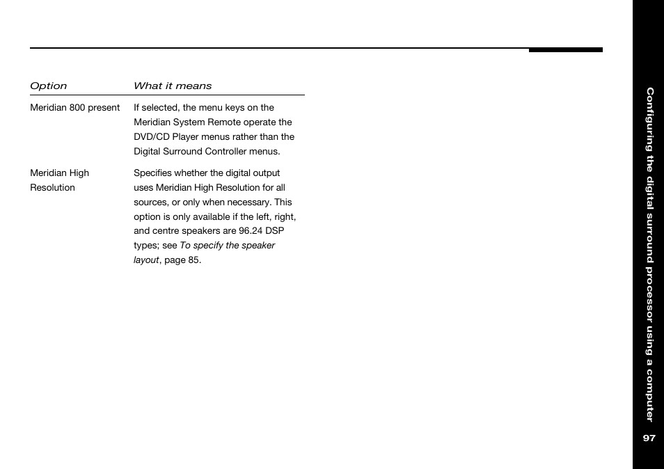 Meridian Audio 568 User Manual | Page 104 / 131