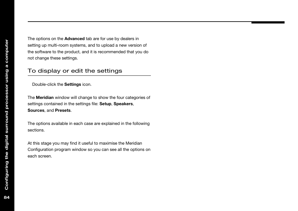 Meridian Audio 568 User Manual | Page 91 / 131