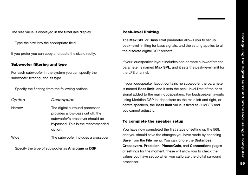 Meridian Audio 568 User Manual | Page 96 / 131