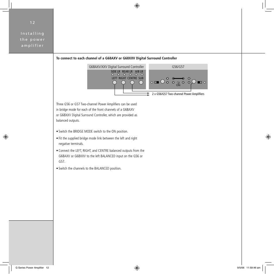 Meridian Audio G Series User Manual | Page 16 / 32