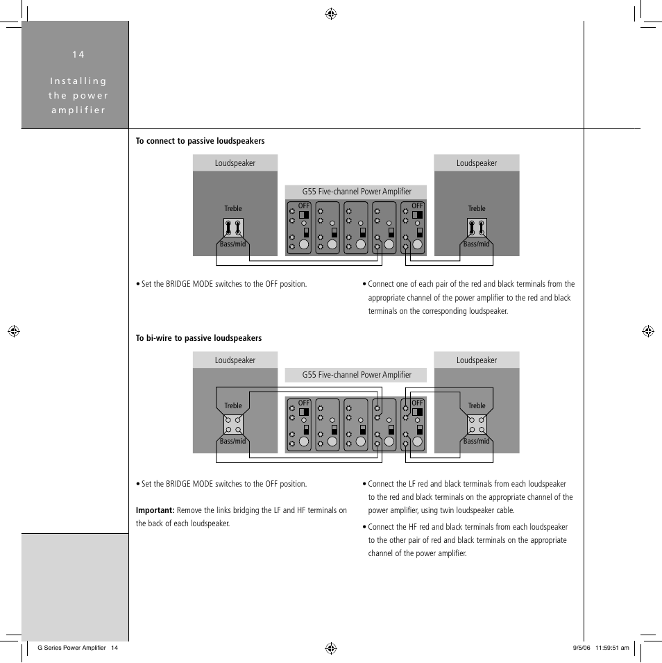Meridian Audio G Series User Manual | Page 18 / 32