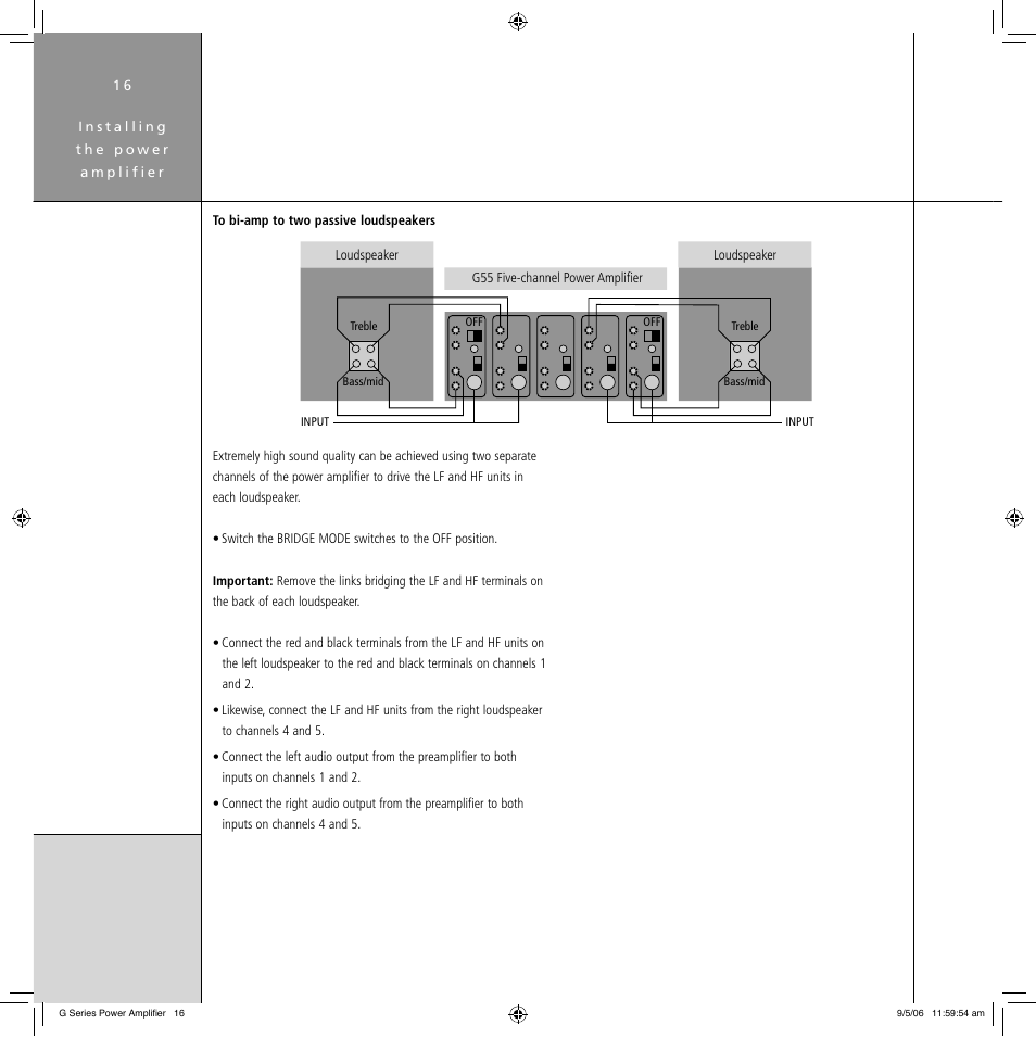 Meridian Audio G Series User Manual | Page 20 / 32