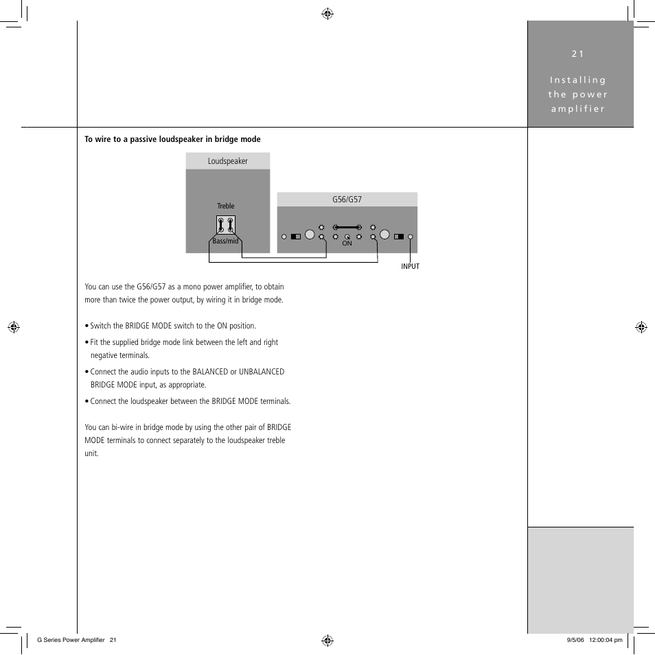 Meridian Audio G Series User Manual | Page 25 / 32