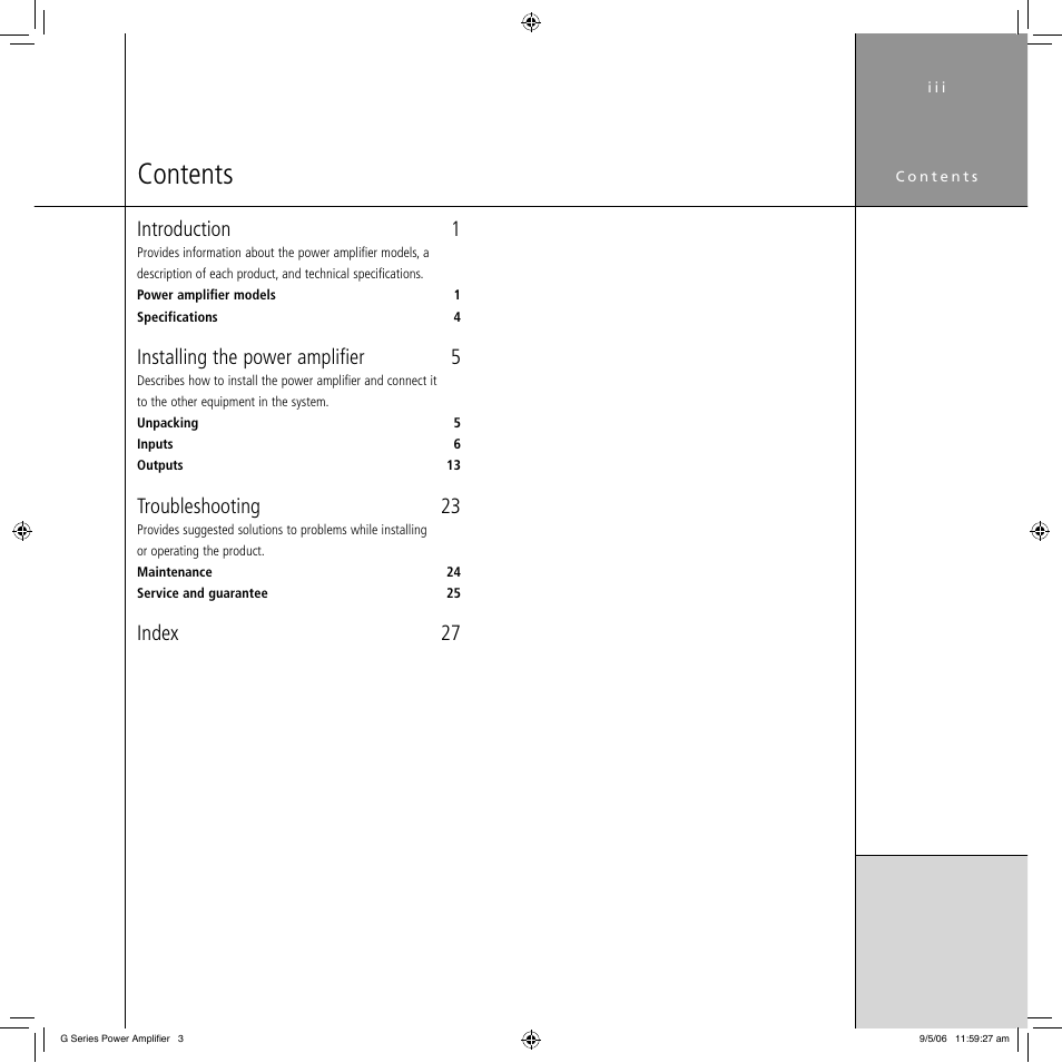 Meridian Audio G Series User Manual | Page 3 / 32