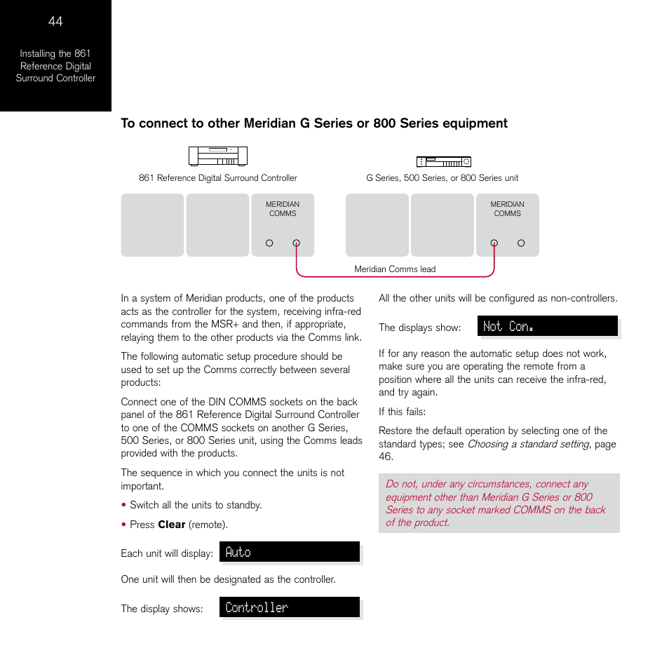 Meridian Audio 861 User Manual | Page 48 / 62