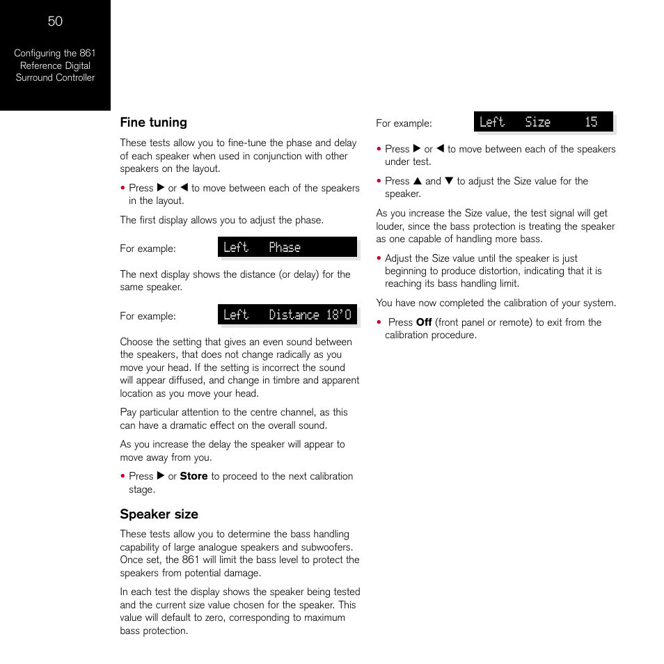 Meridian Audio 861 User Manual | Page 54 / 62