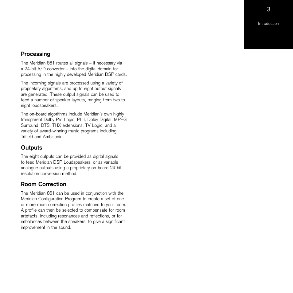 Meridian Audio 861 User Manual | Page 7 / 62