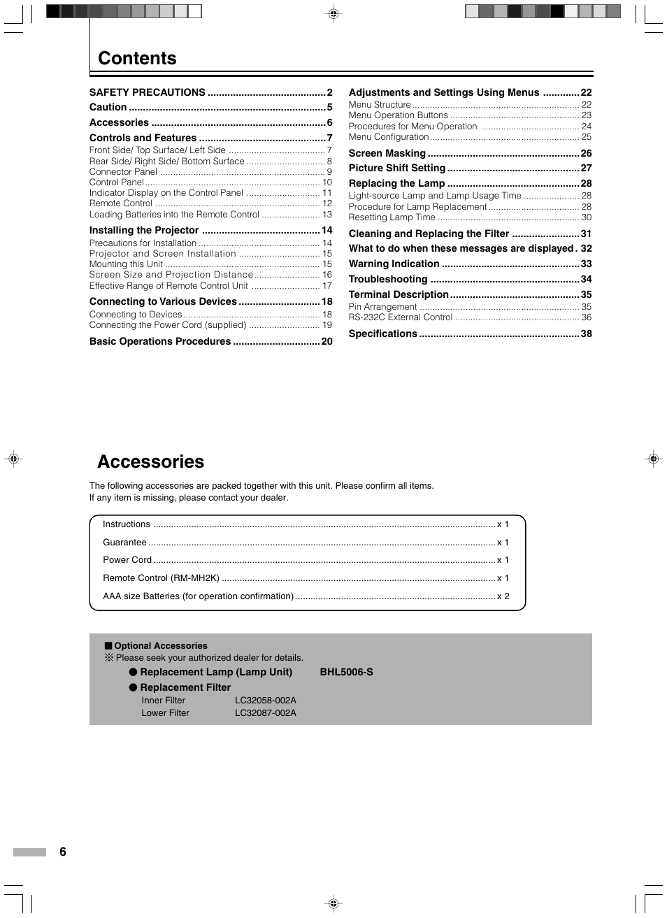 Meridian Audio D-ILA 1080MF2 User Manual | Page 6 / 40