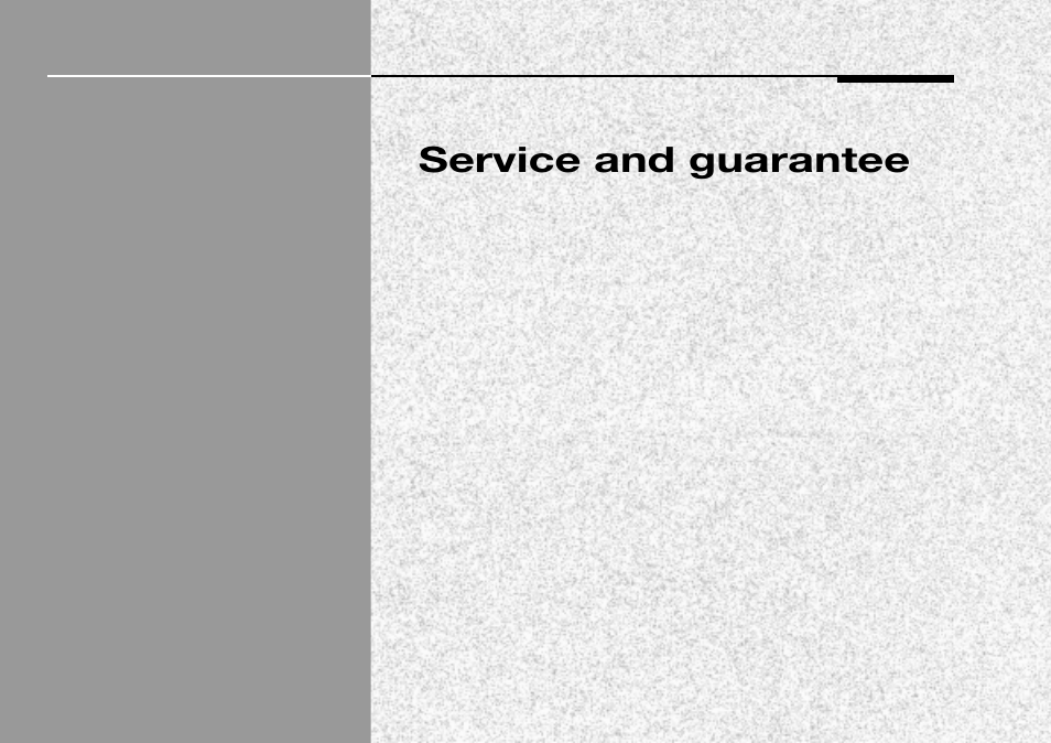 Service and guarantee, Service and guarantee 45 | Meridian Audio 565 User Manual | Page 49 / 58