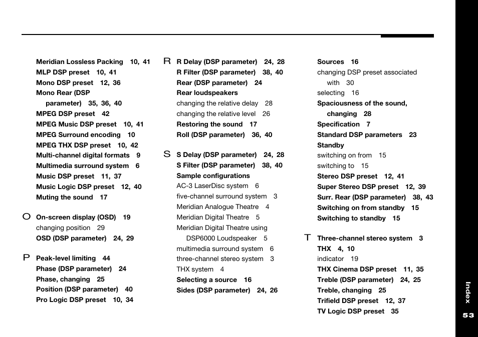 Rear loudspeakers, Sample configurations, Standby | Meridian Audio 565 User Manual | Page 57 / 58