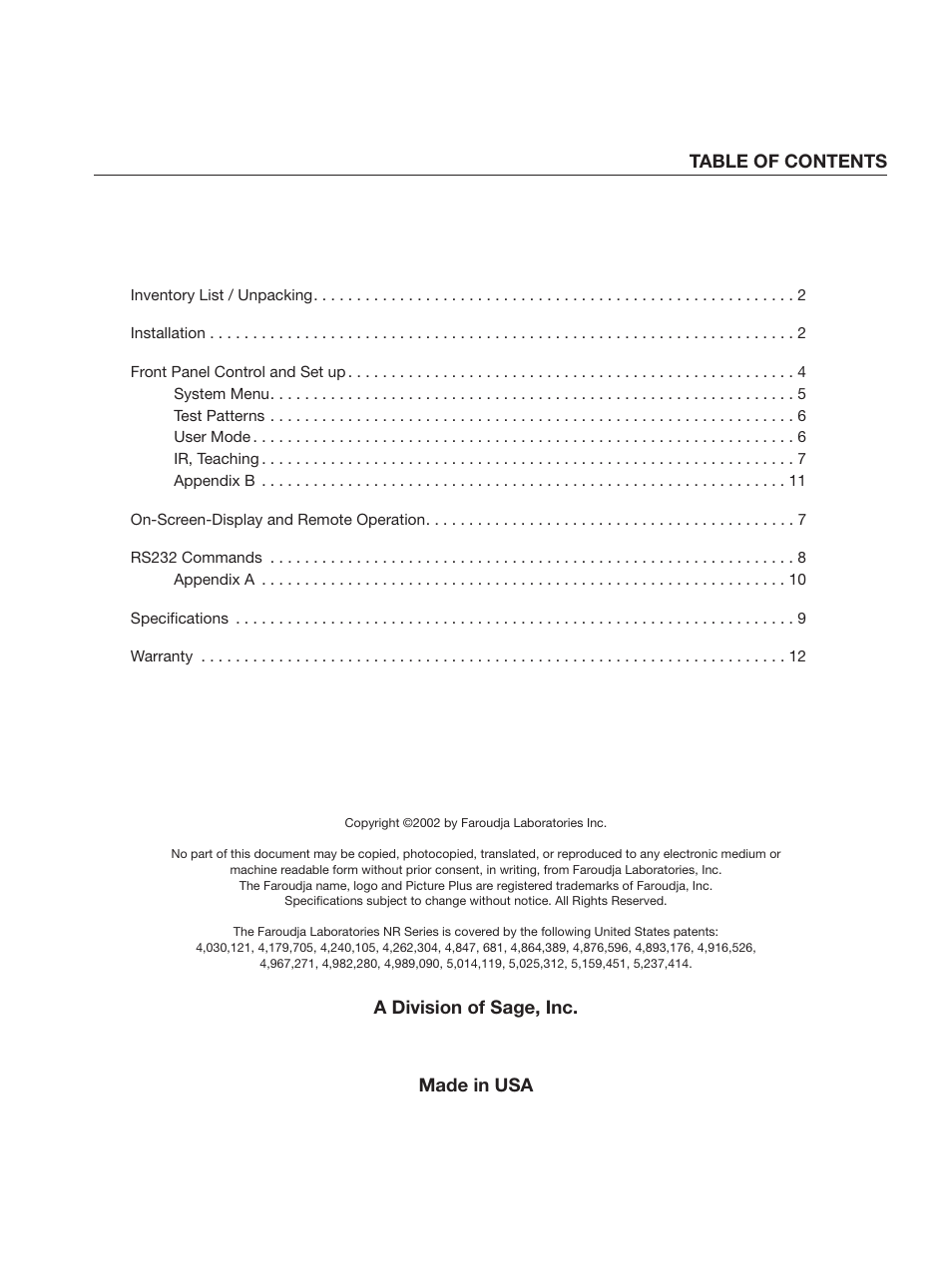 Meridian Audio Native Rate Series User Manual | Page 3 / 16