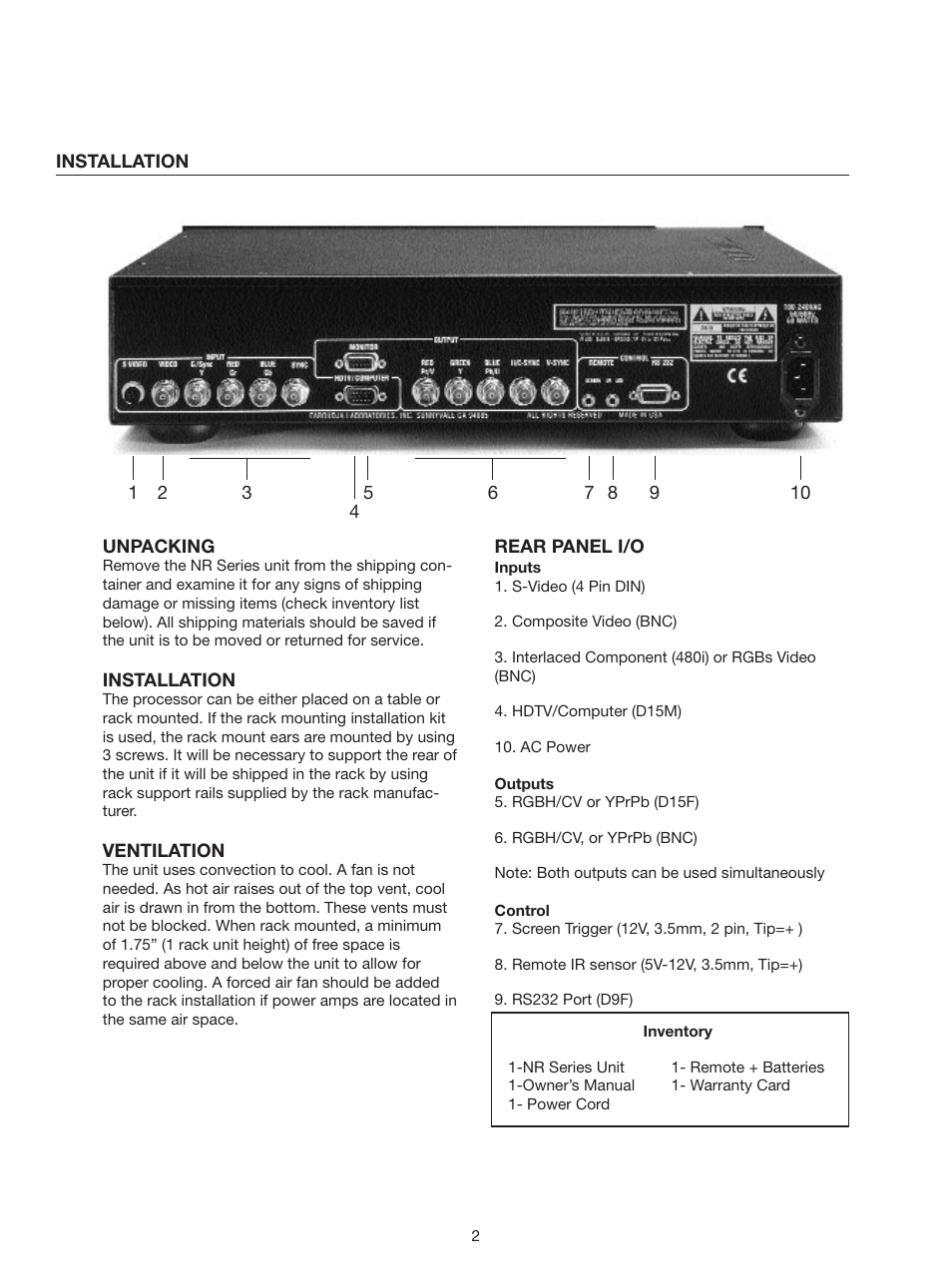 Meridian Audio Native Rate Series User Manual | Page 4 / 16