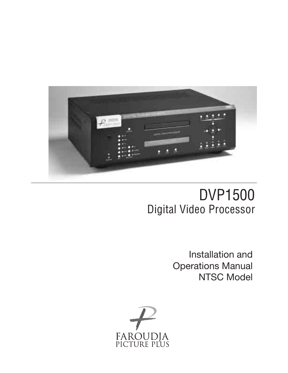 Meridian Audio DVP1500 User Manual | 52 pages