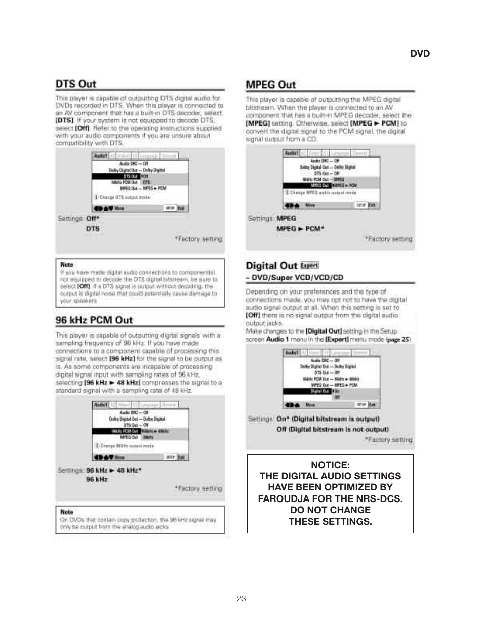 Meridian Audio DVP1500 User Manual | Page 27 / 52