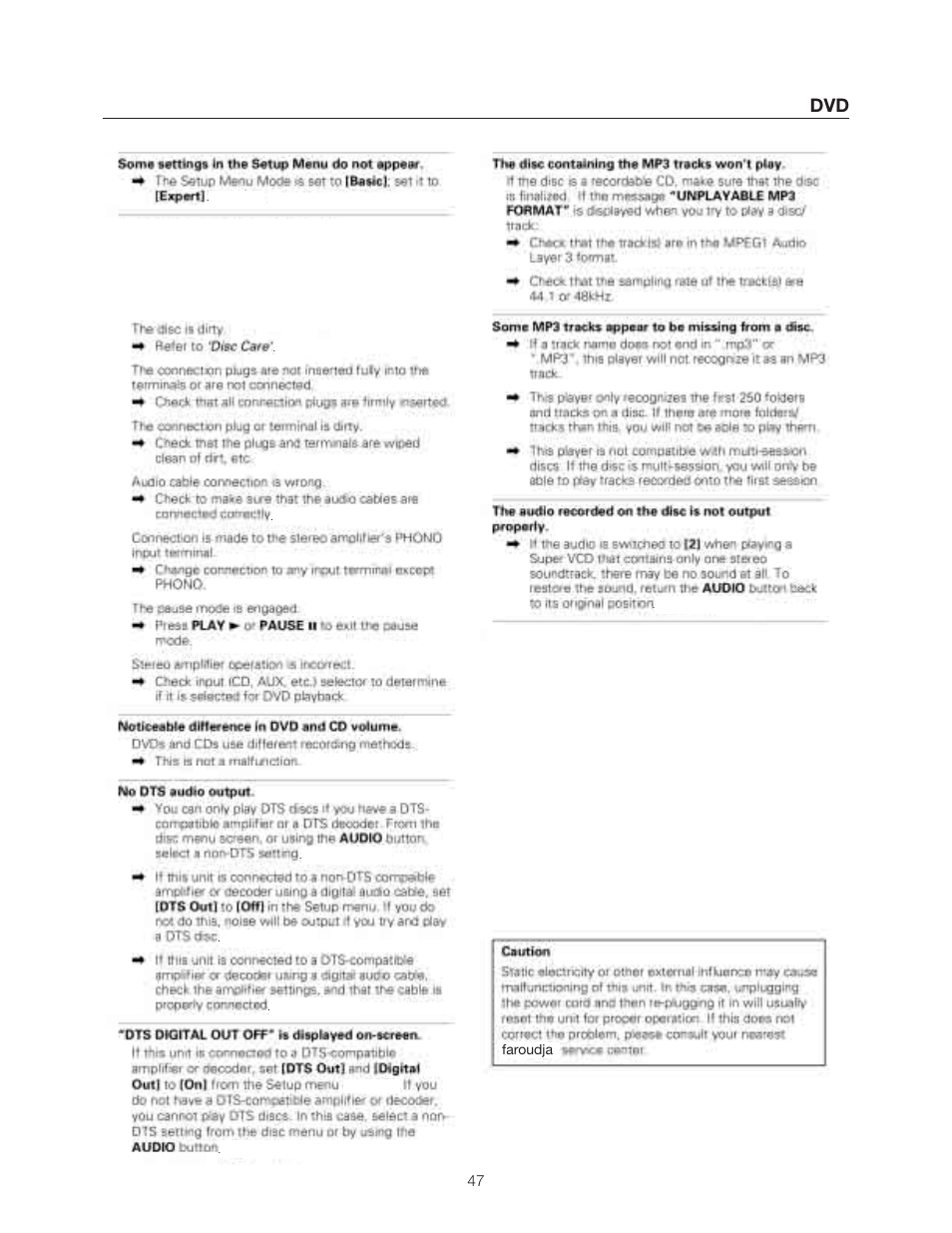Meridian Audio DVP1500 User Manual | Page 51 / 52