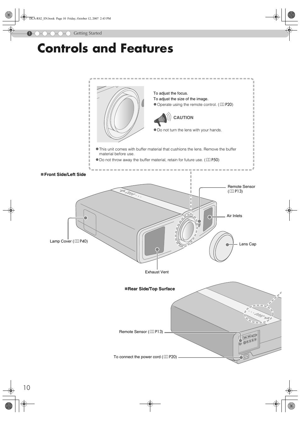 Controls and features | Meridian Audio MF-10 User Manual | Page 10 / 55
