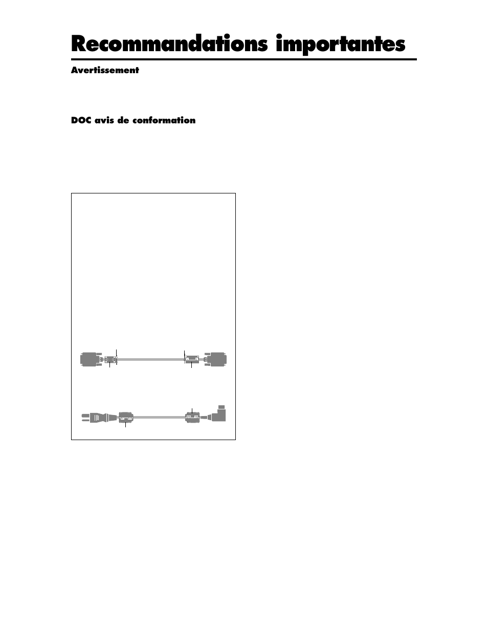 Recommandations importantes | Meridian Audio FPP-50HD20 User Manual | Page 5 / 8