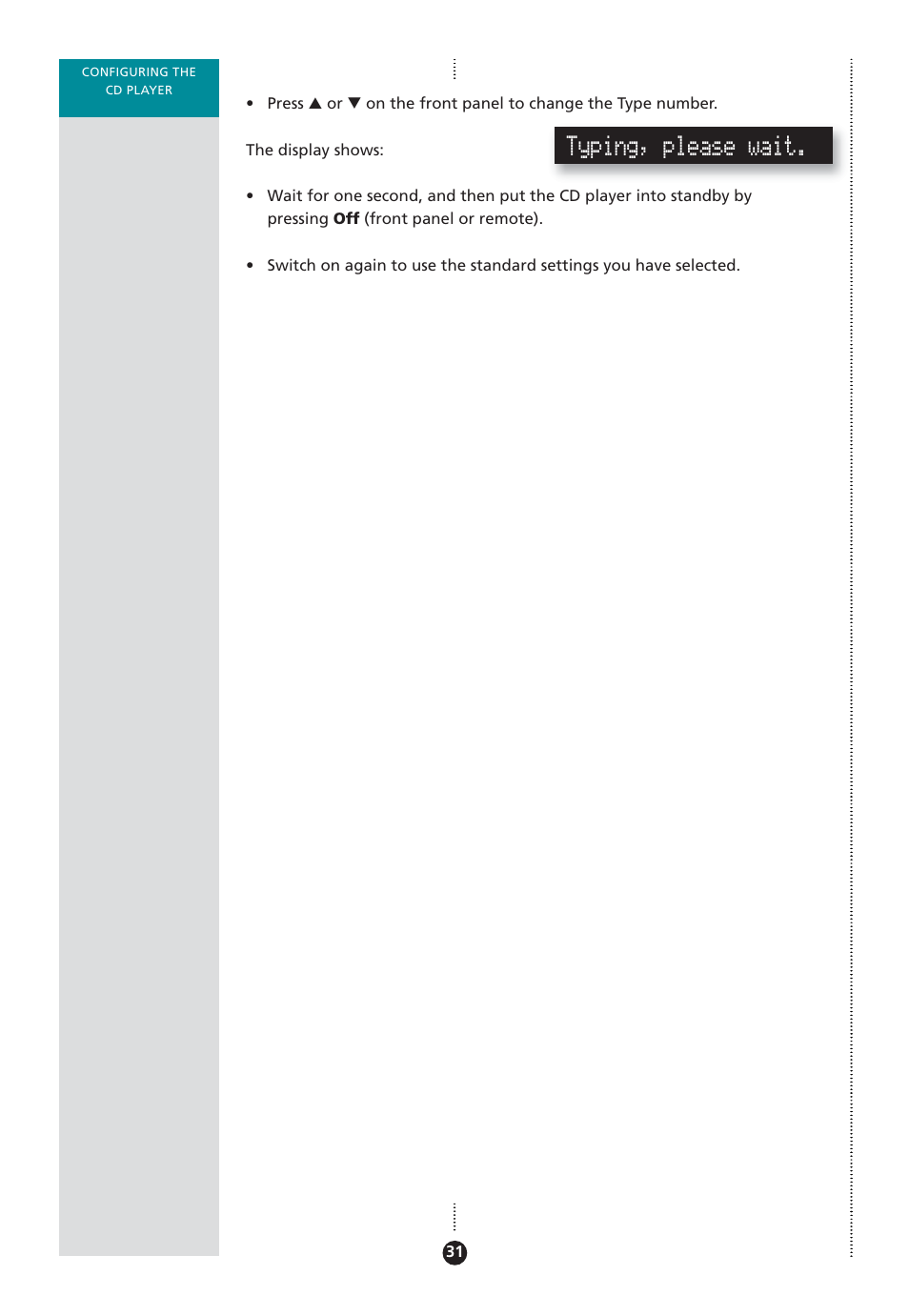 Typing, please wait | Meridian Audio 808 User Manual | Page 36 / 43