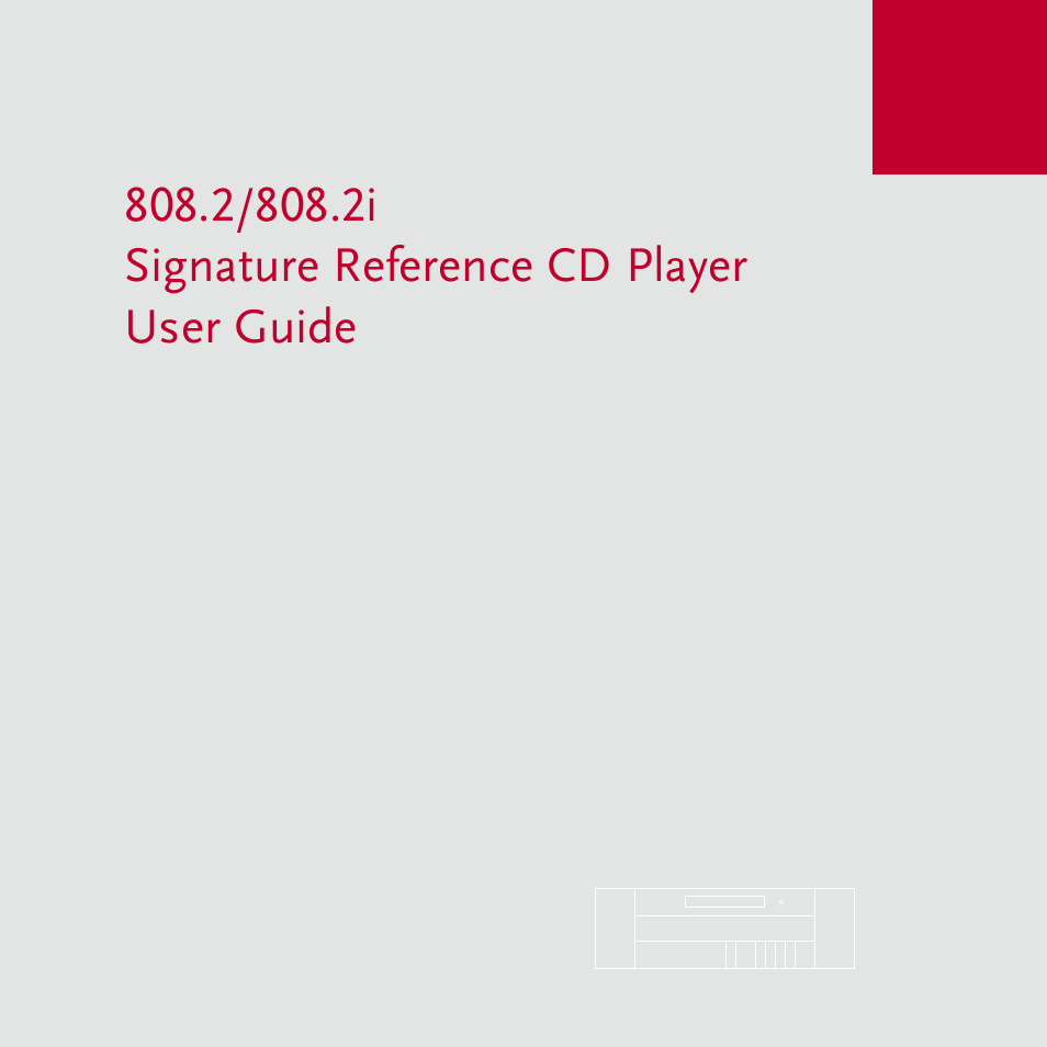 Meridian Audio 808.2 User Manual | 38 pages