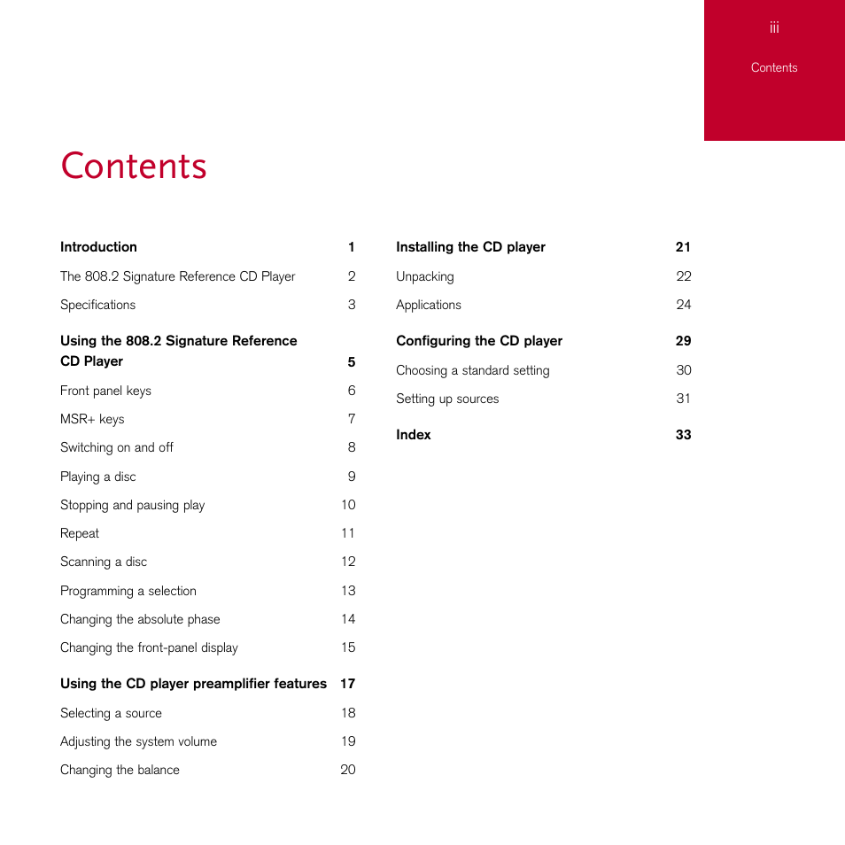 Meridian Audio 808.2 User Manual | Page 3 / 38