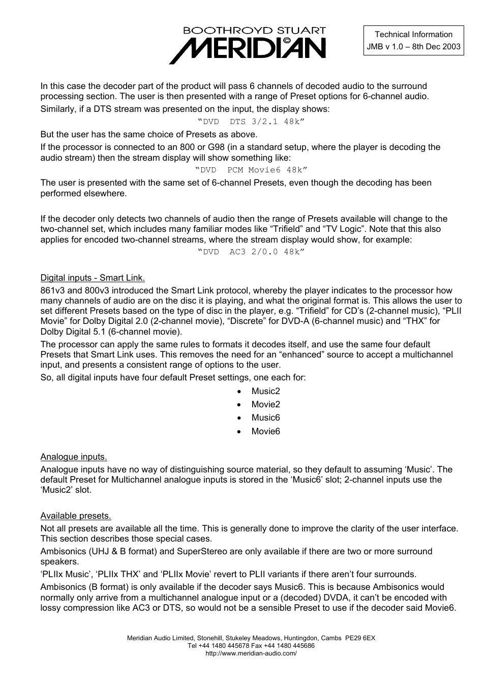 Meridian Audio Microcassette Recorder User Manual | Page 2 / 4