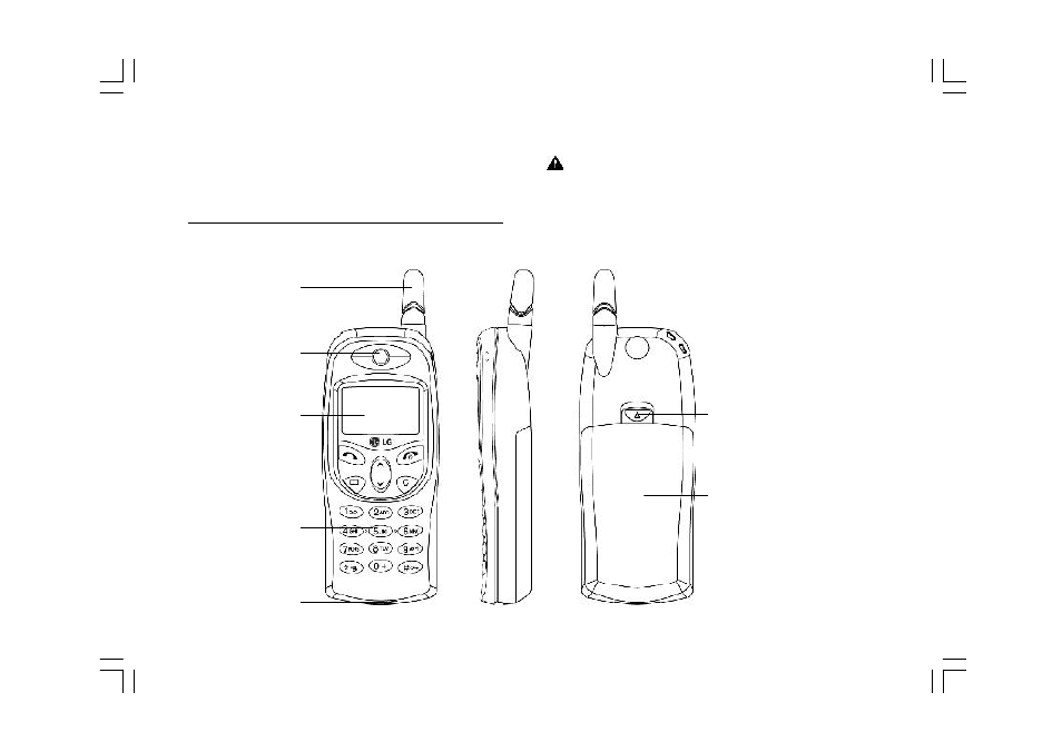 Parts of the cellular telephone | LG 200 User Manual | Page 7 / 54